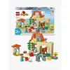Konstruktors LEGO DUPLO Lauku sētas dzīvnieku kopšanas komplekts 10416 — 74 gabali, 2 minifigūras, vecums 2+