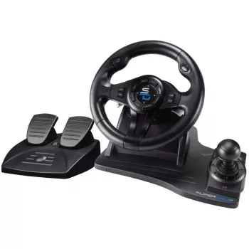 Subsonic SA5596-NG Gaming stūre ar pedāļiem, melna, USB, 270°