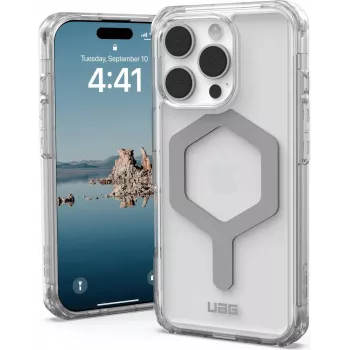 UAG Urban Armor Gear Plyo MacSafe Macītis | Apple iPhone 16 Pro | ledus (caurspīdīgs)/Sudrabs | 114480114333
