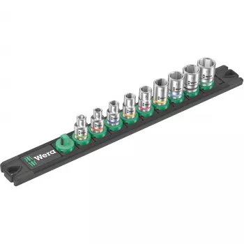 Uzgriežņu atslēgu komplekts Wera Zyklop A 1/4 inch melns/zaļš, 9 gab.