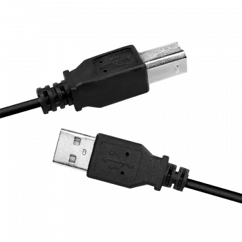 USB kabelis LogiLink CU0007B USB 2.0 2 m USB A USB B Melns