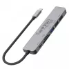 USB-C centrmezgls Unitek 7in1 Alumīnijs PD 100W 5 Gbps — daudzportu adapteris ar Power Delivery