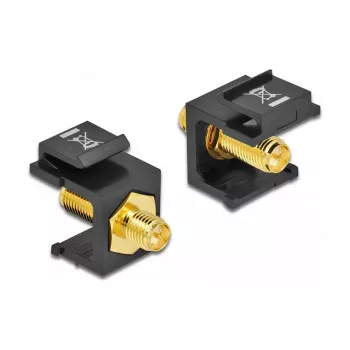 Keystone modulis RP-SMA sievišķā melns DeLOCK 86865