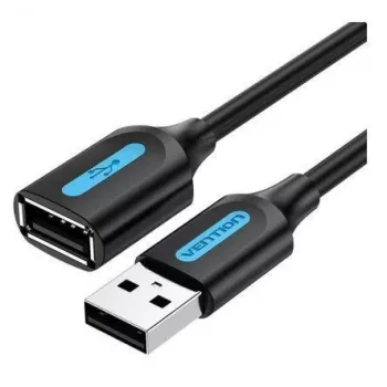 USB 2.0 pagarinātājkabelis Vention CBIBD 0,5 m, melns