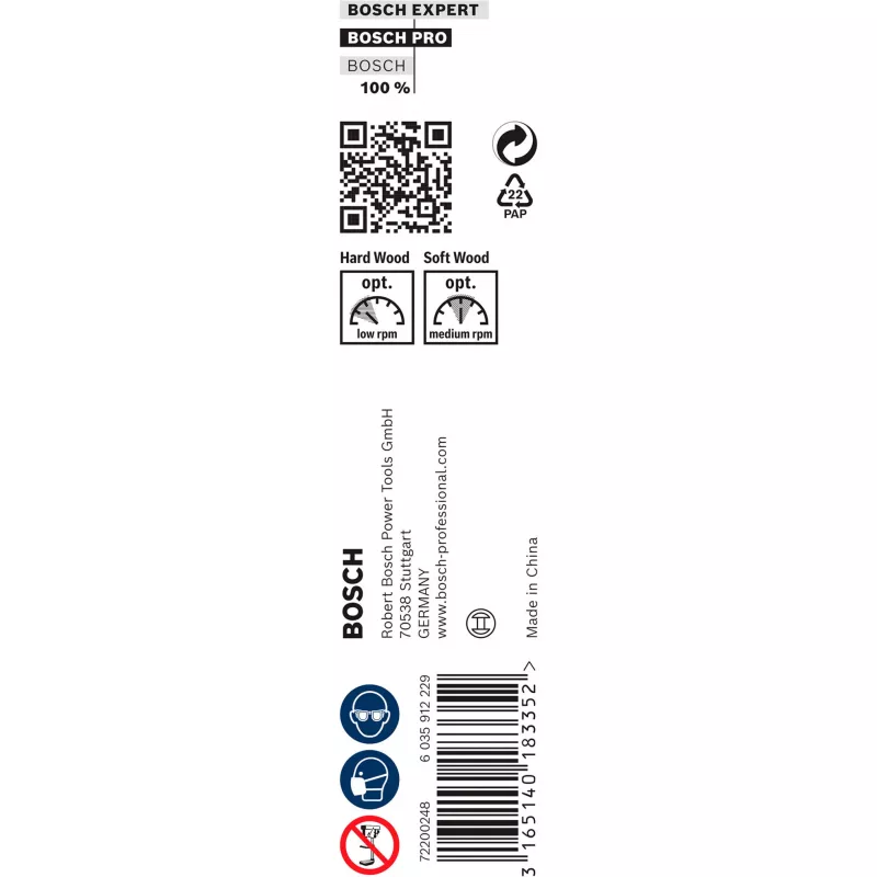 Bosch PRO Wood Auger Bit 1,2 cm diametrs 1 gab.