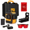 Lāzera līmenis Smart 06-03015R sarkans stars, darbības rādiuss 15 m