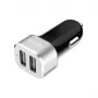 Auto lādētājs 2xUSB 2.4A alumīnija korpuss