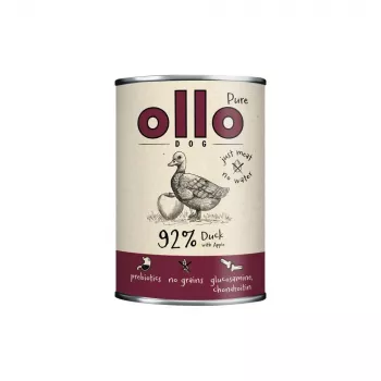 OLLO Pure Pīle ar ābolu - slapjā suņu barība - 400g