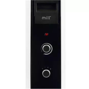 Mill eļļas radiators AB-H1000MEC, 1000 W, 3 jaudas līmeņi, piemērots telpām līdz 12-16 m², balts