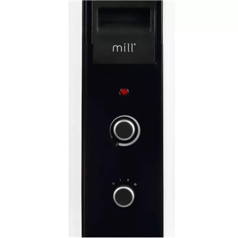 Mill eļļas radiators AB-H1000MEC, 1000 W, 3 jaudas līmeņi, piemērots telpām līdz 12-16 m², balts