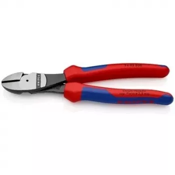 Knaibles sānu griezēji Knipex 74 02 200 SB — 200 mm, izolēti komforta rokturi