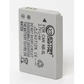 Extra Digital NB-5L saderīgs akumulators 3.7V 1000mAh