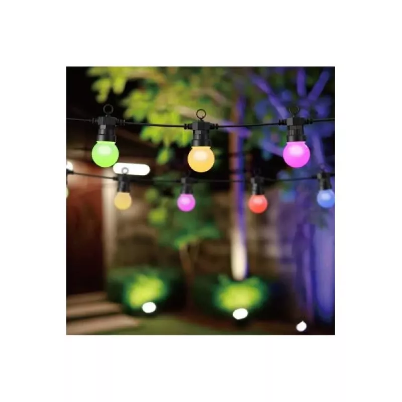 WOOX R5195 Viedā dekoratīvā virtene 9m RGB+CCT, Google Assistant & Amazon Alexa, IP65