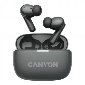 Canyon CNS-TWS10BK Bezvadu austiņas True Wireless Stereo (TWS) Iekšauss zvaniem/mūzikai/sportam/ikdienai USB Type-C Bluetooth Melnas