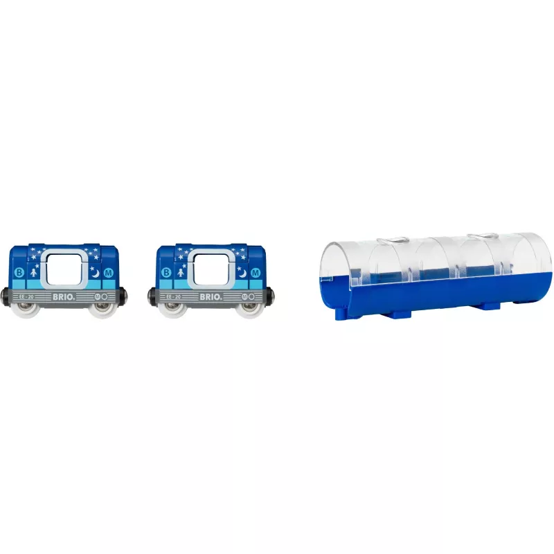World Tunnel Box U-railway Glow in the Dark, Rotaļu Auto Zils