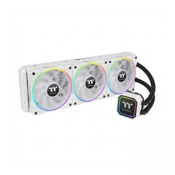 120 mm Thermaltake TS140 EX RGB White 3 iepakojumā – korpusa ventilatori, PWM, balti lāpstiņas un rāmis