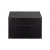 Sienas 19 collu skapis DIGITUS Dynamic-N DN-37103 — 7U, 600x600 mm, IP20, neizjaukts, melns