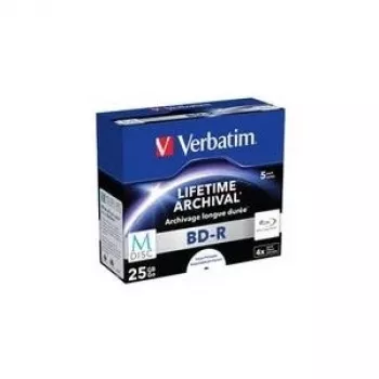 Verbatim M-Disc 5x BD-R 25GB 4x apdrukājama virsma Jewel Case