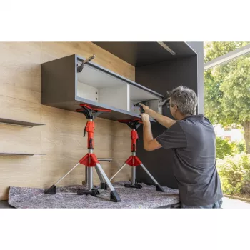 Griestu un montāžas balsts Bessey STE90 regulējams 575–910 mm ar sūkņa rokturi