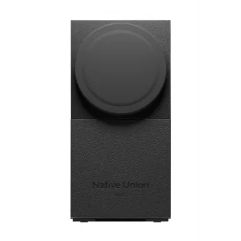 Native Union Rise 3-in-1 Qi2 bezvadu lādētājs Melns ar USB barošanas bloku un 2 m kabeli