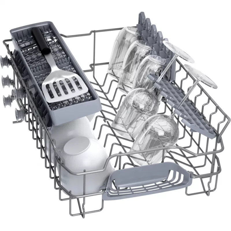 Trauku mazgājamā mašīna Bosch Serie 2 SPI2HKS42E daļēji iebūvējama šaura 45 cm, 10 komplekti, 5 programmas, E klase