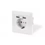 Drošības kontaktligzda iegulšanai Digitus DA-70613 ar 2 USB portiem