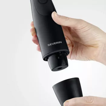 Rokas blenderis SEVERIN SM 3760 — 350 W, 0,7 L, melns, nerūsējošā tērauda asmens