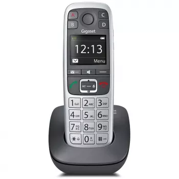 Gigaset E560 DECT telefons ar zvanītāja identifikāciju, Melns/Sudrabs