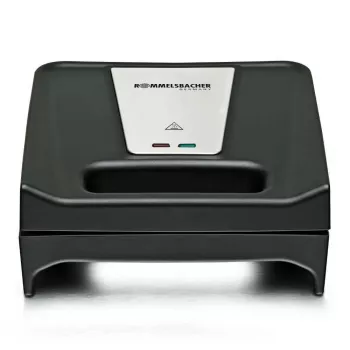 Sviestmaižu gatavotājs Rommelsbacher SWG 700 – kompakts 3-in-1 elektriskais preses ar 3 maināmiem pannām (sviestmaize, Beļģu vafele, grils), nerūsējošā tērauda akcenti