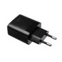 Fiksēts Divkāršs USB Ceļojumu Lādētājs FIXC17N-2U-BK, 17W, pārnēsājams USB barošanas adapteris, melns