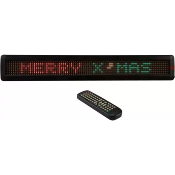 LED displejs EUROLITE ESN 7x80 USB LAN – modulāra ziņojumu tāfele 7x80 pikseļi, USB un LAN savienojums