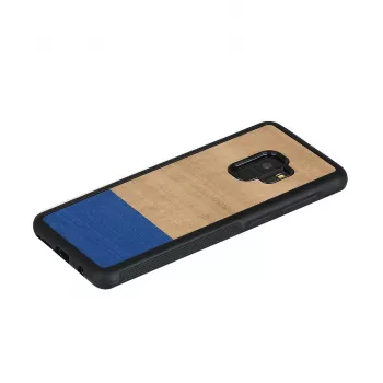 Telefona maciņš man and wood Samsung Galaxy S9 — baložu melns, aizsargājošs cietais aizmugures vāciņš