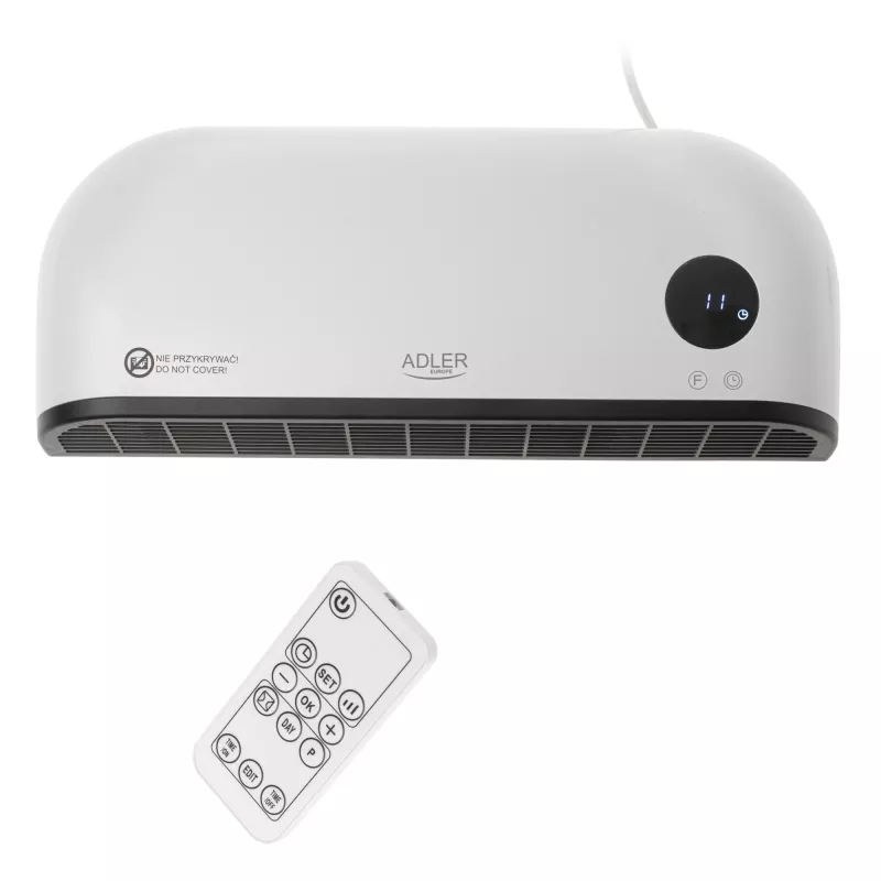 Adler AD 7751 gaisa aizkars Melns, Balts 2000 W
