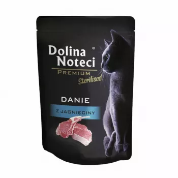 Slapjā barība kaķiem Dolina Noteci Premium Sterilised Jērs 85 g