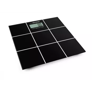 Personas svari Esperanza EBS004 - elektroniskie, 180 kg, melns stikls
