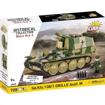 Konstruktora modelis Cobi SD.KFZ.138/1 Grille, 720 detaļas, eksponāta modelis