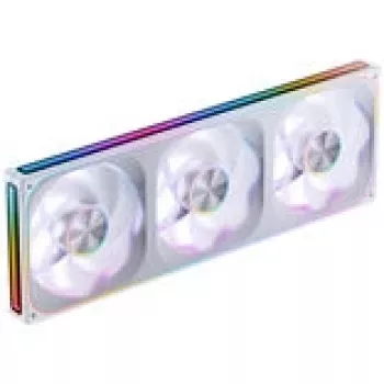 Jonsbo ZA-420WR 3×140 mm PWM Reverse ARGB Baltā ventilatoru komplekts