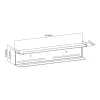 Maclean MC-904 2-in-1 glabāšanas plaukts sienai vai TV aizmugurei, maks. 2 kg