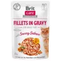 Slapjā kaķu barība Brit Fillets mērcē – laša filejas mērcē, 85 g paciņa, BRIT Care, pieaugušiem kaķiem, mitrums 82%