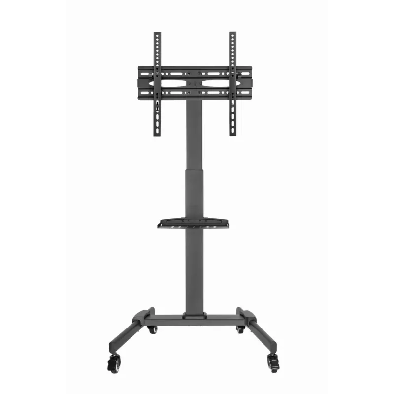 TV statīvs GEMBIRD TVS-55T-01 32–55 collu televizoriem, tērauds, augstuma regulējams VESA 100x100–400x400, slīpums, riteņi, max slodze 35 kg