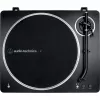 Audio-Technica AT-LP70XBTBS, atskaņotājs melns/sudrabs, iebūvēts fono priekšpastiprinātājs, Bluetooth, pilnībā automātisks, siksnas piedziņa