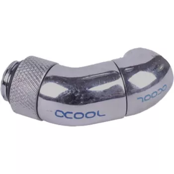 Ūdens šļūtenes savienotājs Alphacool 17059, misiņš, niķelēts, 1 gab., 61 g