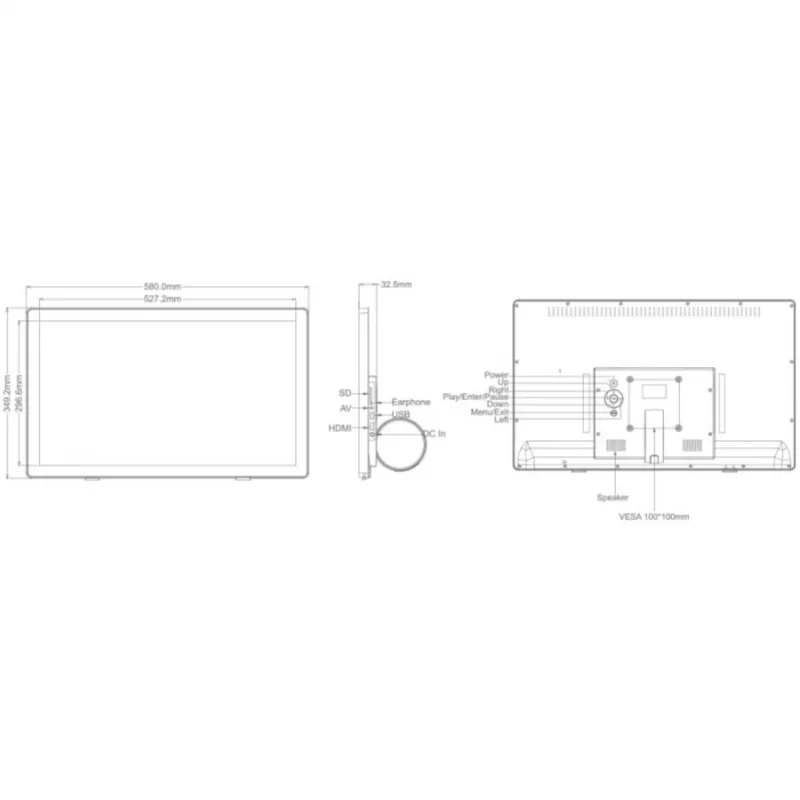 Braun DigiFrame 240 Business Line 60.96cm (24.0in) digitālais rāmis