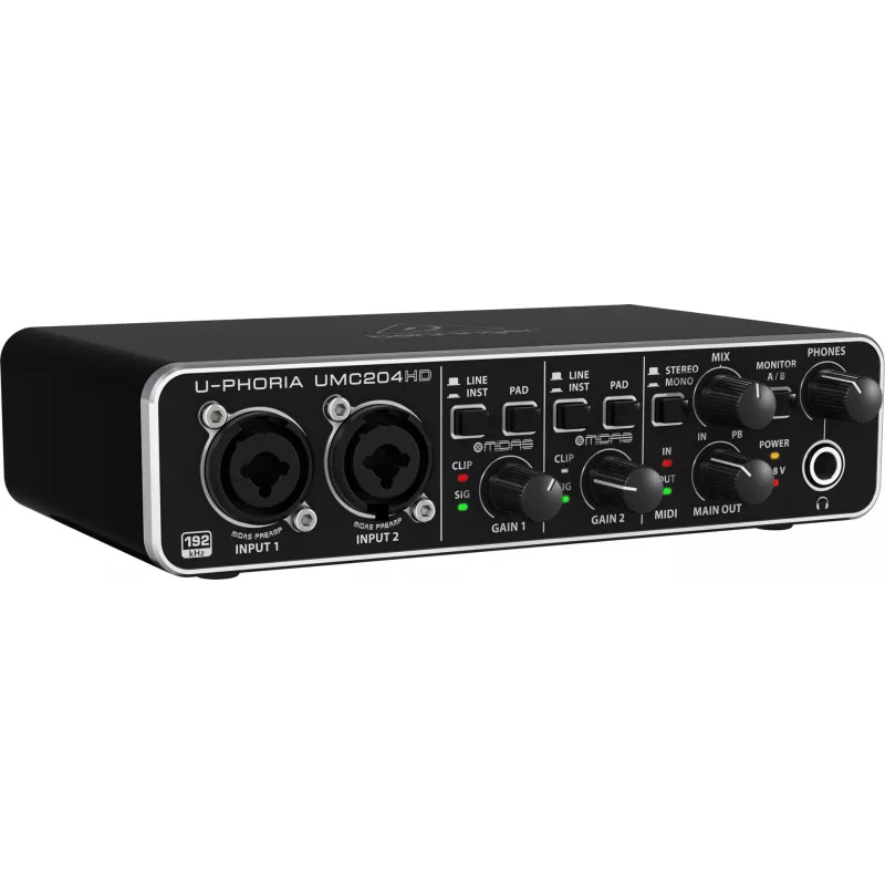 Behringer UMC204HD papildaprīkojums mūzikas iekārtām