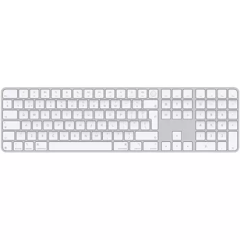 APPLE Magic Keyboard ar Touch ID un ciparu bloku Mac modeļiem ar Apple Silicon - Nīderlandiešu - Balti taustiņi