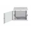 Sienas stiprināms 19 collu skapis DIGITUS Dynamic-N DN-37106 — 9U, 600x600 mm, IP20, atslēgas slēdzene