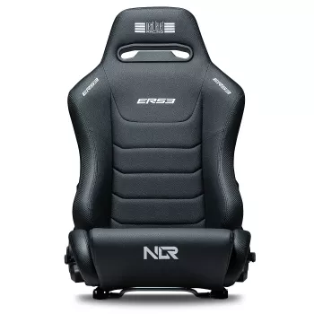Sacensību stila atpakaļatgāzts sēdeklis Next Level Racing ERS3 Elite Premium — melns PU āda