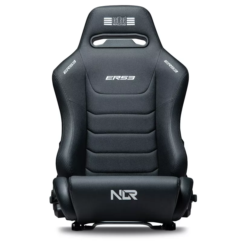 Sacensību stila atpakaļatgāzts sēdeklis Next Level Racing ERS3 Elite Premium — melns PU āda