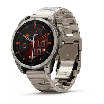Viedpulkstenis GARMIN Fenix 8 47 mm, 1,4 collu (3,56 cm) AMOLED 454×454, Titāns, Wi‑Fi, GPS