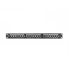 Patch panel 1U LANBERG PPS6-1024-B, 24-portu Cat6, metāla, melns, 442×114.5×44.5 mm